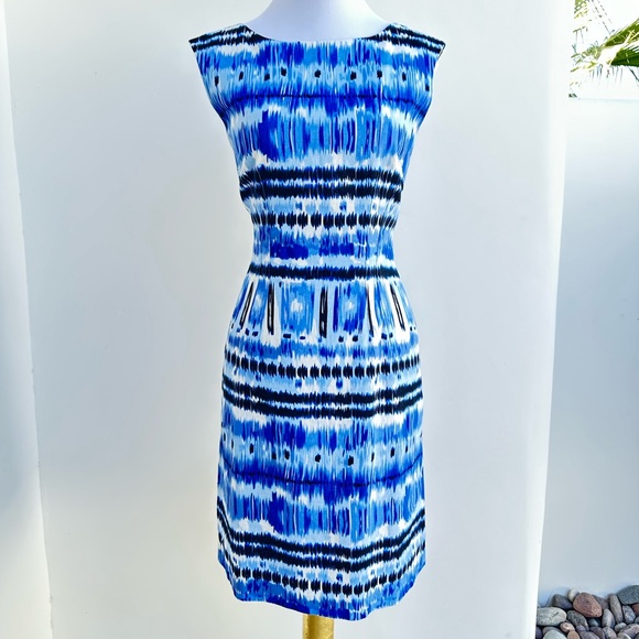 Tahari Blue Dress - Picture 1 of 6